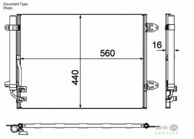 MAGNETI MARELLI 350203697000 -  Конденсатор, кондиционер